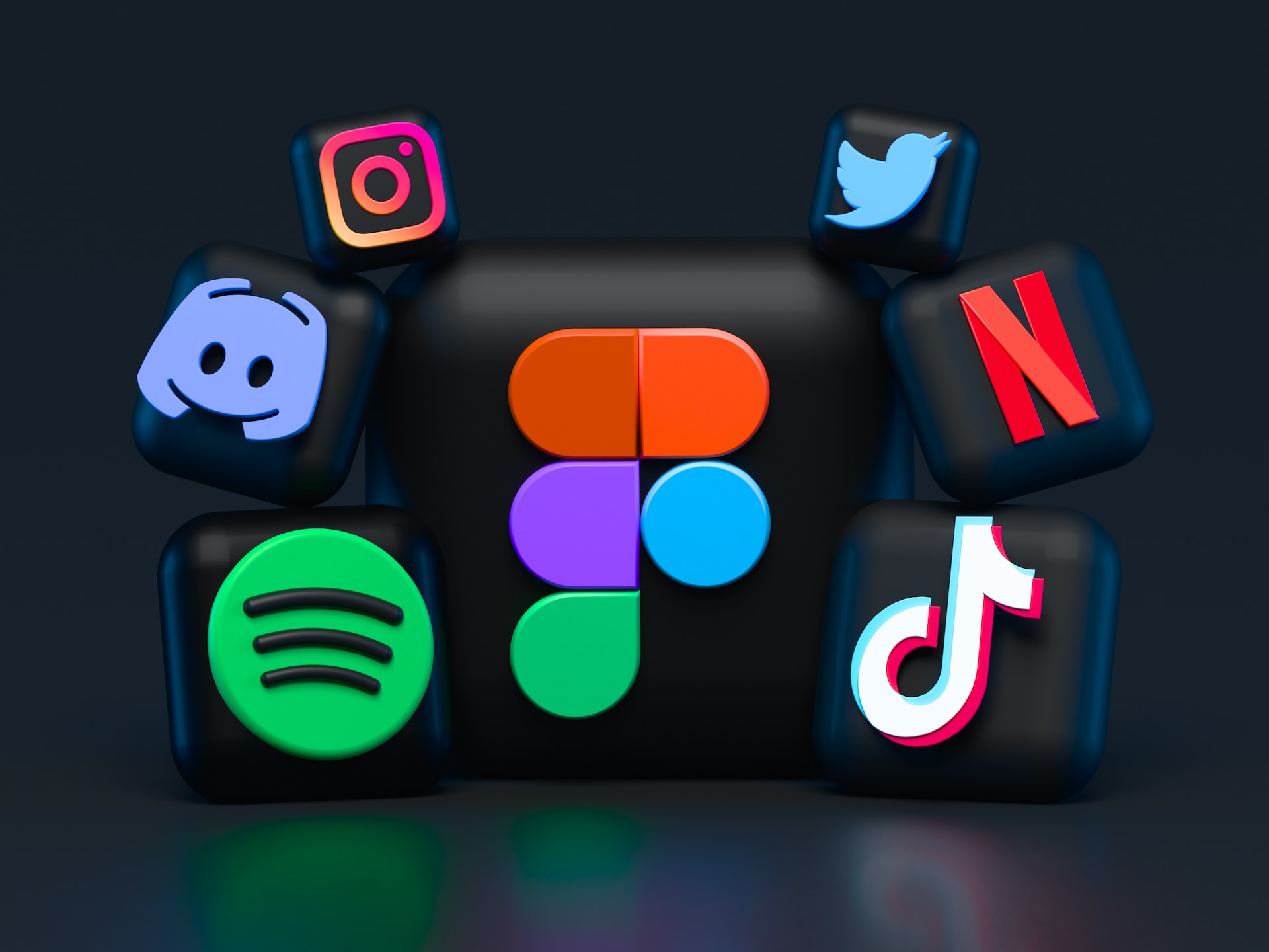 Social media platform icons